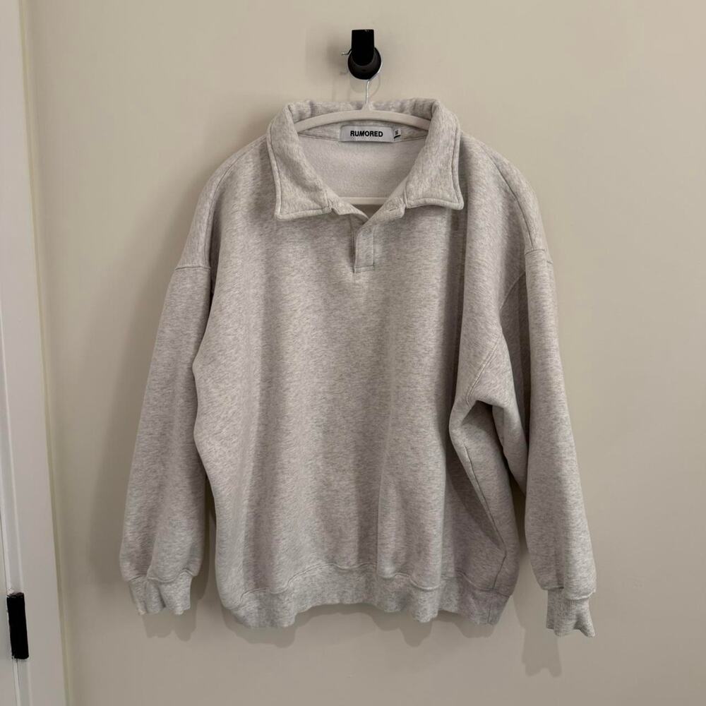 women’s light grey RUMOURED airport sweatshirt [M/L]